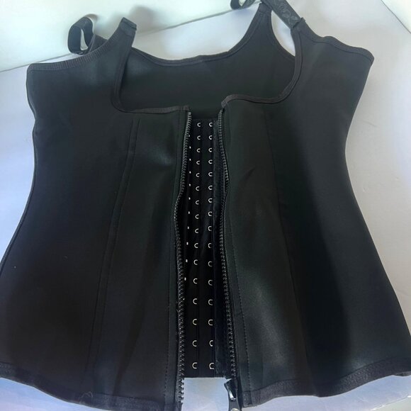 Nebility Womens Black Body Shaper with Adjustable Straps & Front Zipper Size XL - Picture 3 of 8